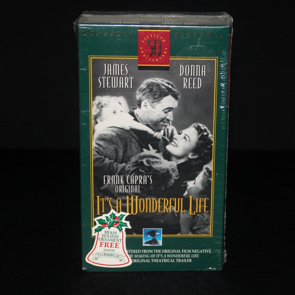 It's A Wonderful Life Factory Sealed VHS | Music Cassette | Ornament